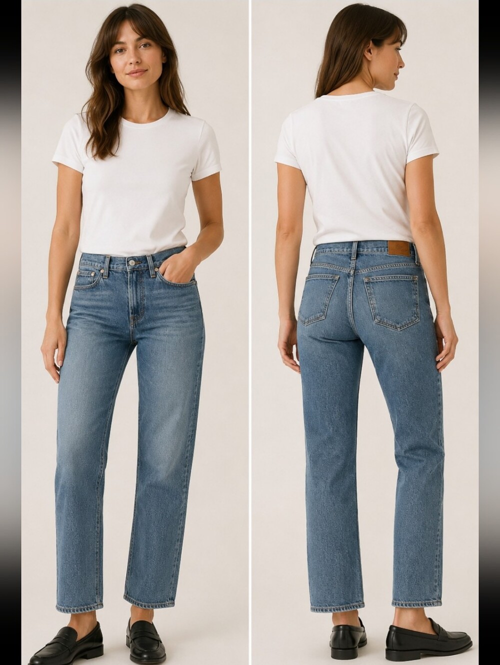Madewell The Perfect Vintage Jean High Rise Medium Blue Denim Wash Size 28